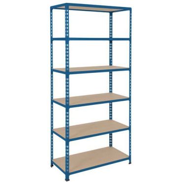 Manutan Expert - Rapid 2 varastohyllystö - 1980x915x455mm 6 hyllyä 340kg/hylly helppo asennus