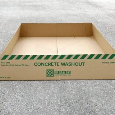Ultratech - Betoniöljyn keräysallas - 762x762x381mm - 189 L keräystilavuus - Pahvi lakattu