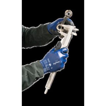 Ansell HyFlex 11-925 käsineet - Koko 9 sininen nitriilipinnoite nailon kevyt käsitellä