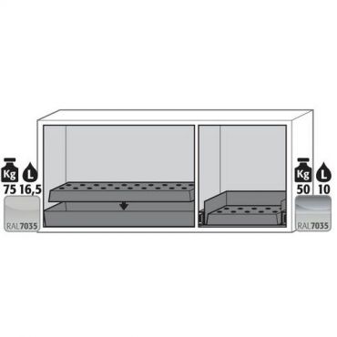 Asecos - Tason alle sijoitettavat kaapit ub-st-90 3041100133779