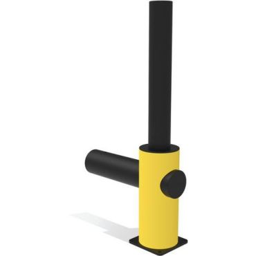 D-Flexx - Juliet L-päätypylväs 90o - Ø 110 x 1200 mm - Joustava modulaarinen este sisä- ja ulkokäyttöön