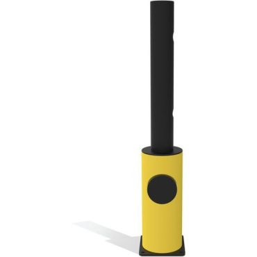 D-Flexx - Juliet L-päätypylväs 90o - Ø 110 x 1200 mm - Joustava modulaarinen este sisä- ja ulkokäyttöön