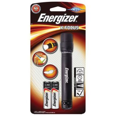 Energizer X Focus LED-taskulamppu 50 lm 2AA - 35m kantama 35h käyttöikä 100g