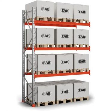 Eab - Kuormalavahylly omega jatko-osa 4000-2750/3x550 kg suoja-aluslevy