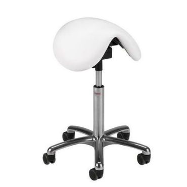 Global Professional Seating - Satulatuoli Pinto korkea - Valkoinen - Säädettävä korkeus 58-77 cm - 110 kg