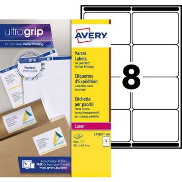 Avery - Sarja 800 lasertarraa valkoinen 99,1x67,7 mm