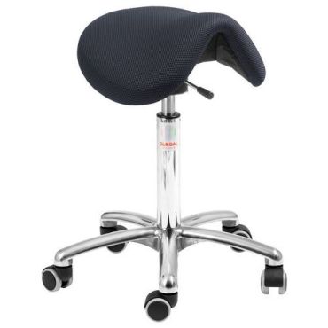 Global Professional Seating - Satulatuoli Dalton Flex - Kangas Musta - Säädettävä Korkeus 58-77cm - Ergonominen