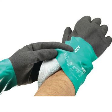 Ansell - Alphatec 58-535 w ‐käsine koko 8 harmaa/vihreä