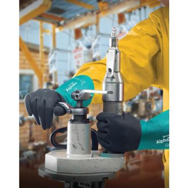 Ansell - Alphatec 58-535 w ‐käsine koko 8 harmaa/vihreä