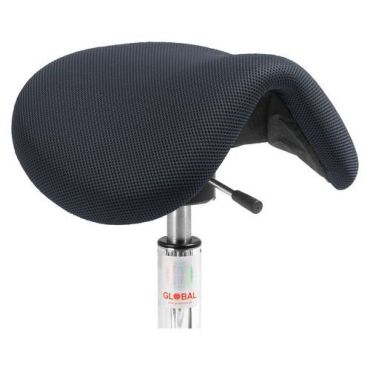Global Professional Seating - Satulatuoli Dalton Flex - Kangas Musta - Säädettävä Korkeus 58-77cm - Ergonominen
