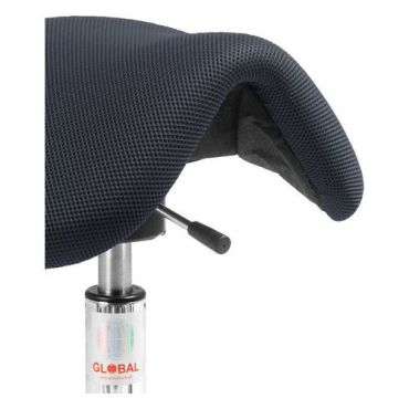 Global Professional Seating - Satulatuoli Dalton Flex - Kangas Musta - Säädettävä Korkeus 58-77cm - Ergonominen