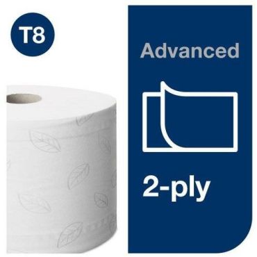 Tork SmartOne WC-paperirulla - 2 kerrosta 1150 arkkia 100 % kierrätetty valkoinen
