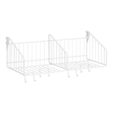 Kumi - Hattuhylly 600 mm 2 lokeroa valkoinen