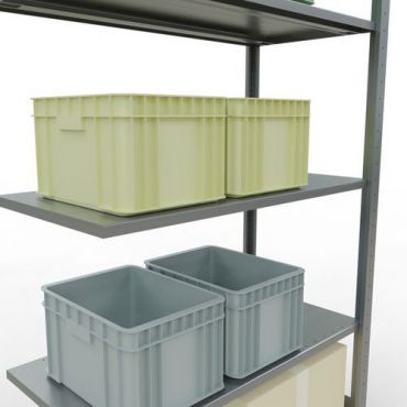 Schulte - Hylly easy-fix 2-puol jatko-osa 2500 x 1000 x 1000