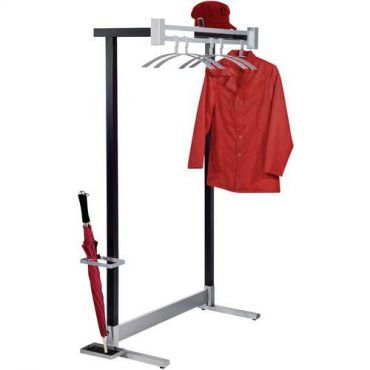 Kerkmann - Teräksinen vaateripustin jossa hyllyn leveys: 100 cm syvyys: 46 cm