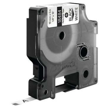 Dymo - Id1-19-1120 pysyvä polyesteriteippi valkoinen