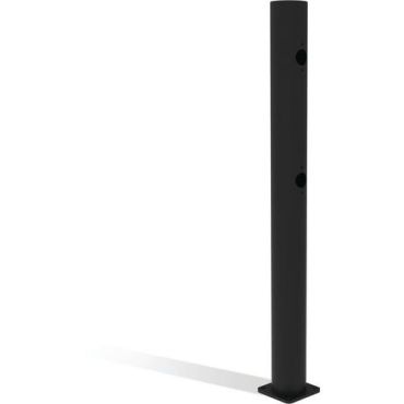 D-Flexx - Juliet päätypylväs portti Ø 110 x 1200 mm - Musta - Polyeteeni - Sisä- ja ulkokäyttöön