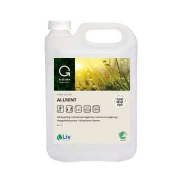 2 Kpl Pakkaus - Liv Greenium Allrent 5L - Tehokas yleispuhdistusaine - 5 kg