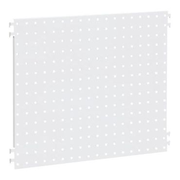 Kumi - Reikälevy 600 x 480 mm Valkoinen - Teräs c/c 32 mm RAL 9016