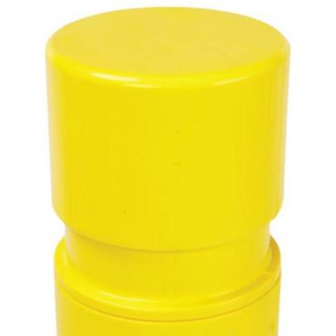 Manutan Expert - Suojatolppa Keltainen/Musta - Ø 80 mm K 750 mm - Kestävä polyuretaani