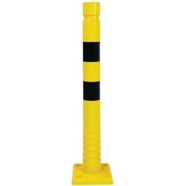 Manutan Expert - Suojatolppa Keltainen/Musta - Ø 80 mm K 750 mm - Kestävä polyuretaani