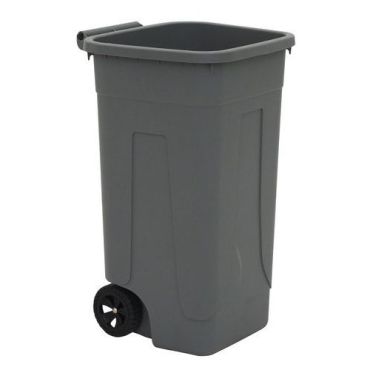 Mobil Plastic - Lajitteluastia 100 L - Harmaa - Käännettävä aukko 2 pyörää Ergonominen