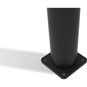 D-Flexx - Delta 4 T-pylväs Ø 110 x 1200 mm - Musta - Polyeteeni - Sisä- ja ulkokäyttöön