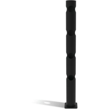 D-Flexx - Delta 4 T-pylväs Ø 110 x 1200 mm - Musta - Polyeteeni - Sisä- ja ulkokäyttöön