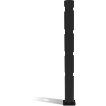 D-Flexx - Delta 4 T-pylväs Ø 110 x 1200 mm - Musta - Polyeteeni - Sisä- ja ulkokäyttöön