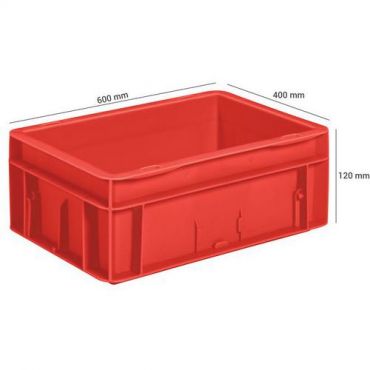 Utz - Muovilaatikko eu perus 22 l punainen 600 x 400 mm