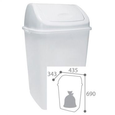 Roskakori heilurikannella 50 l - Witre