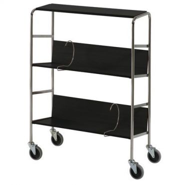 Ergobjorn - Kansiovaunu musta laminaatti 2 + 1 hyllyä ergob