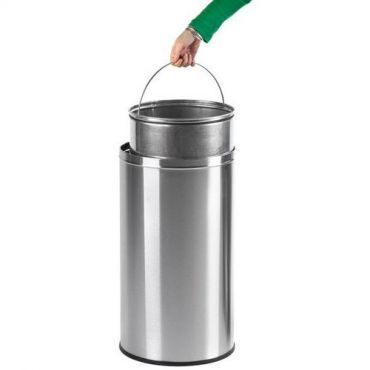 Eko - Roskakori pushcan 40 l ruostumatonta terästä