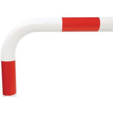 Viso - Turvakaide 1 m halk.= 40 mm kiinnityslevy punavalkoinen