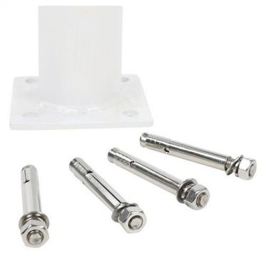 Viso - Turvakaide 1 m halk.= 40 mm kiinnityslevy punavalkoinen