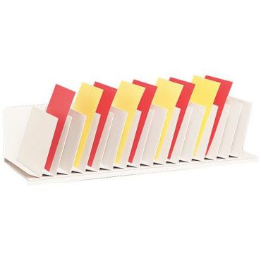 Paperflow - Järjestäjä: 16 kaltevaa osiota p= 92 cm harmaa