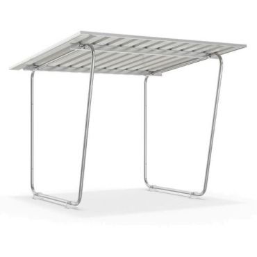 R and R - Sääsuoja RE2 katolla - 274,5 x 229 x 233 cm - Hopea - Kestävä ja tilava
