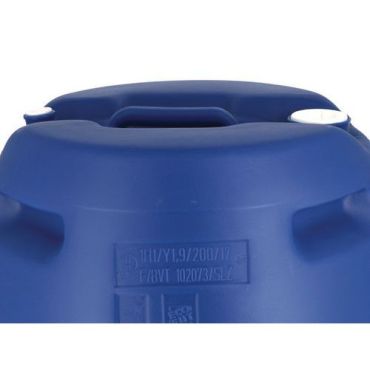 Tynnyri 120 L Sininen Pyöreä HDPE - UN-hyväksytty nesteille - Kierrätettävä