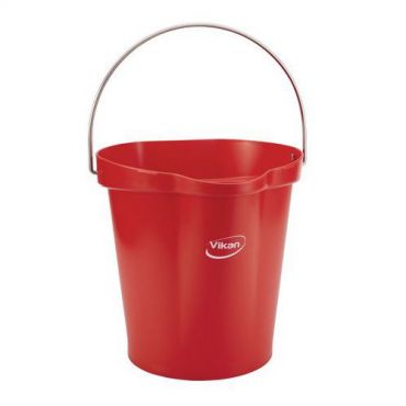 Vikan - Asteikkokauha kaatonokka 12 l punainen