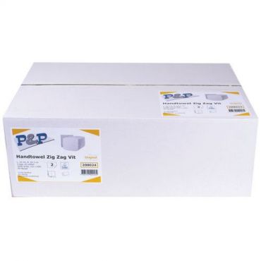 P&p - Käsipyyhe zig zag 3200 kpl/pkt