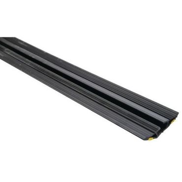 Manutan Expert - Kaapelinsuoja - 3 m - PVC - Musta/Keltainen - 8,05x1,84 cm - 3 kanavaa - 200 kg kuormitus