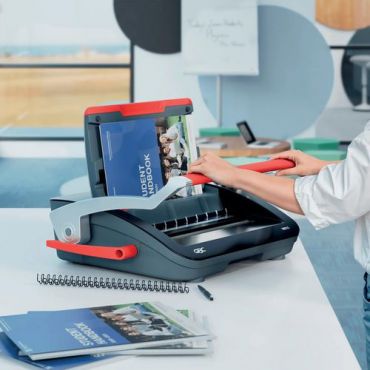 GBC - Manuaalinen sidontalaite WireBind WB15 - 15 sivua - Metallirenkaat - Musta