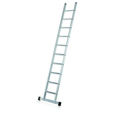 Zarges - Yksiosainen tikas SaferStep L - 10 askelmaa 3,10 m - Alumiini 150 kg kuormitus 30 % kierrätettyä materiaalia