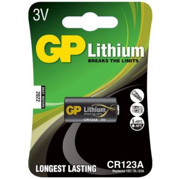 Gp - Paristo cr 123 a 1 kpl lithium