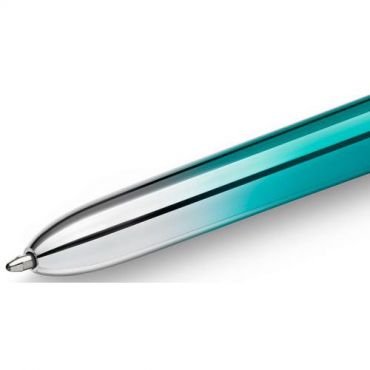 Bic - Kuulakärkikynä 4 väriä bic smooth tummansininen ja turkoosi