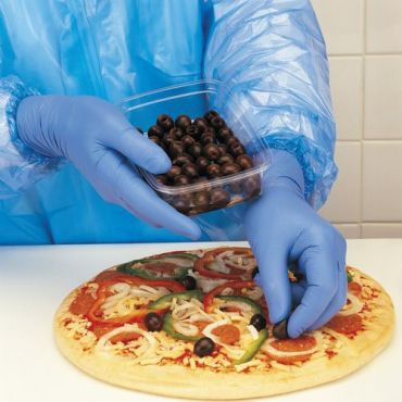 Ansell - Nitriilikäsine Profood - Koko 8 - Puuteroimaton Sininen 100 kpl
