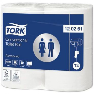 Tork - Erittäin pitkä wc-paperi p: 10 cm väri: valkoinen
