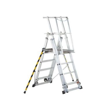 Zarges - Työtaso ZAP Telemaster S - 9 askelmaa 1,31-2,35 m 150 kg