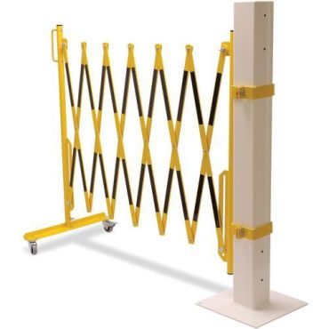 Crash stop - Sakkoeste punainen-valkoinen 3.6m 70x70 rakennussarja