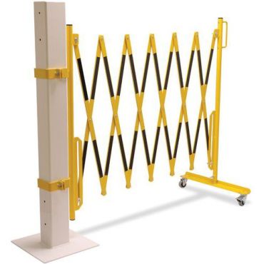 Crash stop - Sakkoeste punainen-valkoinen 3.6m 70x70 rakennussarja